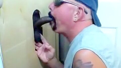 Gloryhole 1St Time Chocolate Cums For One As Well As The Other HOles