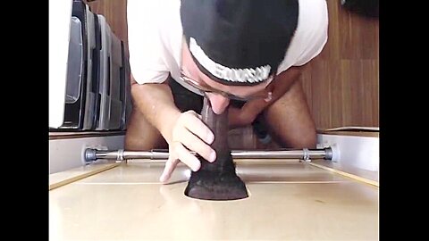Gloryhole Mature Dilf Blows And Wanks Big Black Cock 4 Min