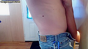 Gloryhole gaydaddy amateur sucks cock and eats load