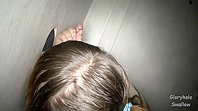 GloryholeSwallow - Tina's 1st Visit