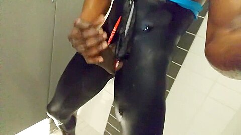 Goiing wild in public shower