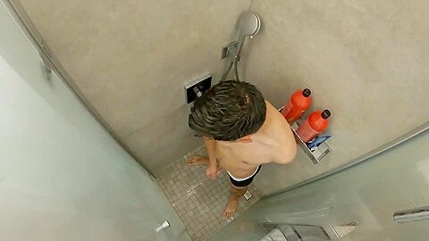 Gopro Films Boy While He Showers