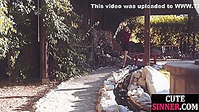 Gorgeous Babe Sucks Dick Before Doggystyle Sex