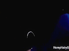 Gorgeous Kinky Hairy Girl Eats Cum