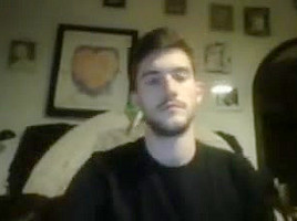 Gorgeous boy with huge cock cums on cam