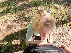 Got Hungry While Hiking, So I Decided To Drink His Cum