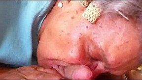 Granny Give a nice blowjob