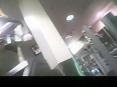 Guy at gym secretly films milf exercising
