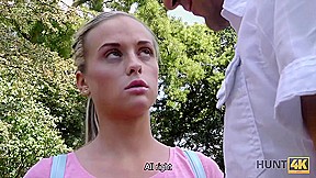 HUNT4K  Man invites couple to his place and fucks teen 18+ Shanie Ryan for cash