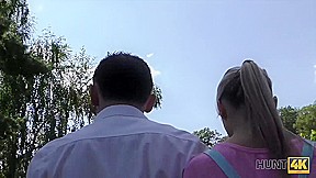 HUNT4K  Man invites couple to his place and fucks teen 18+ Shanie Ryan for cash