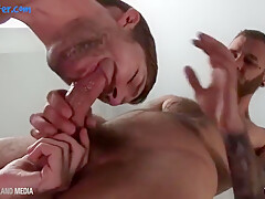 Hairy Dudes Sharing Spit And Dick