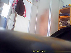 Hairy wife spied in bathroom