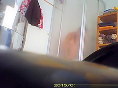 Hairy wife spied in bathroom