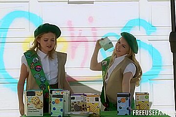 Haley Spades And Coco Lovelock In Skeet Scoutz Cookiesz