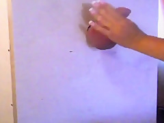 Hand & footjob at gloryhole