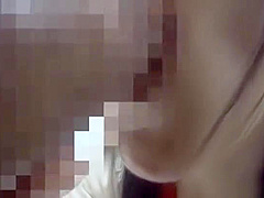 Hand work end for Saitou Miyus filthy cock sucking show