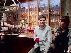 Hardcore Gangbang, Emma Haize And John Strong In Blond Has Assfucking 3some Sex In Public