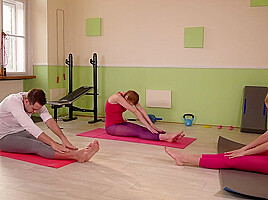 Hardcore Yoga: 2 Slim Babes, 1 Hard Cock, 4 Sexy Feet - PornWorld