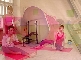 Hardcore Yoga: 2 Slim Babes, 1 Hard Cock, 4 Sexy Feet - PornWorld