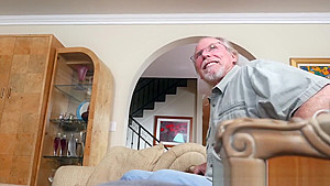 Hardcore threesome with two horny teens 18+ and one nasty grandpa