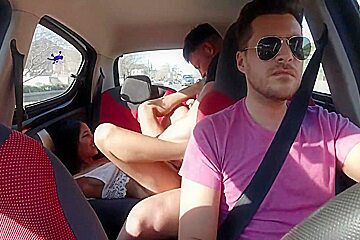 Having Sex With Pretty Latina On The Uber (baby Nicols)