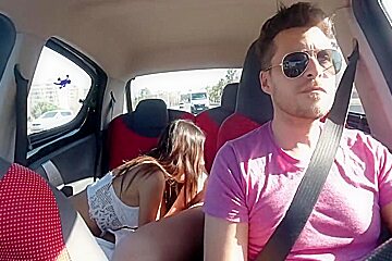 Having Sex With Pretty Latina On The Uber (baby Nicols)