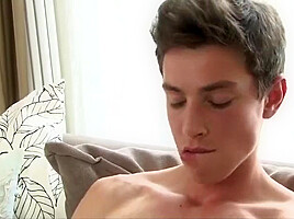 Having fun - twink, fully erect penis, photoshoot, ejaculate