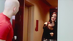 Her boobs bounce while she fucks