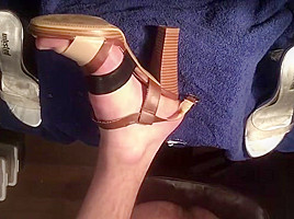 High heel fucking and cumshot