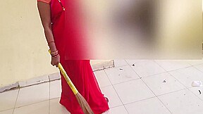 Hindi Clear Voice Of Maid Working In The House