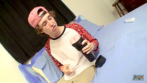 His First Fleshlight Stroke - Sean Johansen