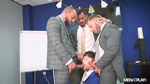 Holiday Boardroom Play, Editors Cut Diego Reyes, Drew Dixon, Joe Gillis, Sir Peter