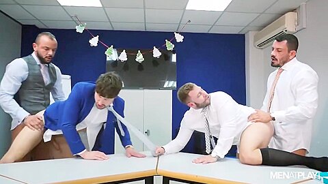 Holiday Boardroom Play, Editors Cut Diego Reyes, Drew Dixon, Joe Gillis, Sir Peter
