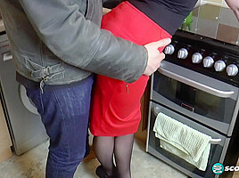 Holly's in the kitchen with cock