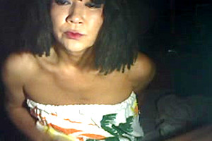 Homemade asian TS wanks and cums