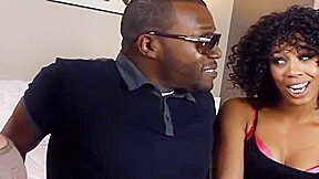 Horny Black Couple Fucks A White Chick