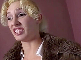 Horny Blond Milf Takes It In Her Wet Pussy