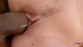 Horny Blonde - To Prepare For His Massive Cock Granny Shoves A Sex Toy Deep In Her Ass