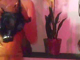 Horny Blondes Dressed In Latex Pleasure Each Other