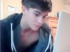 Horny Boy Strips Nude On Cam
