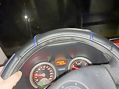 Horny Housewife Fucks The Delivery Guy Outdoor In His Car