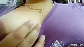 Horny Indian Wife Play With He Big Boobs