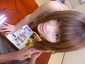 Horny Japanese model Towa Mitsui in Amazing Handjobs, POV JAV video