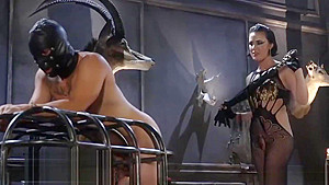 Horny Mistress Spanking Her Slave