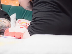 Horny Red Headed Whore Secretly Masturbates