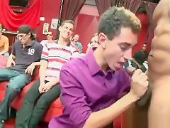 Horny and gay guys having a party