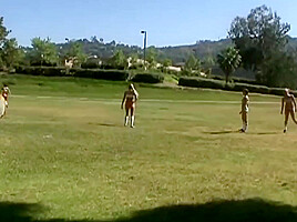 Hot Athletic Chicks Cool Off In The Pool Before Licking Each Others Cunts