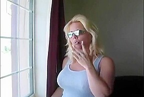 Hot Blonde MILF Smoking Compilation
