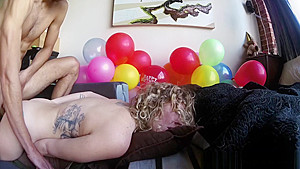 Hot Chick Gagging Deepthroat leads to Anal Cumload