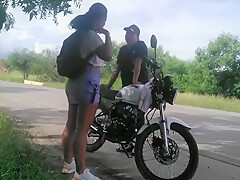 Hot Couple Fucking On The Highway